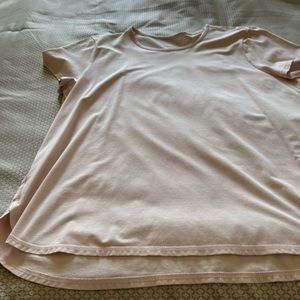 Pale pink Jjill fit cotton spandex tee shirt